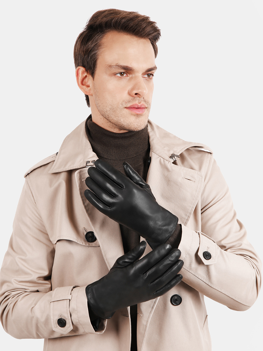 Перчатки Fabretti мужские цвет черный, артикул 17.6-1 - фото 3