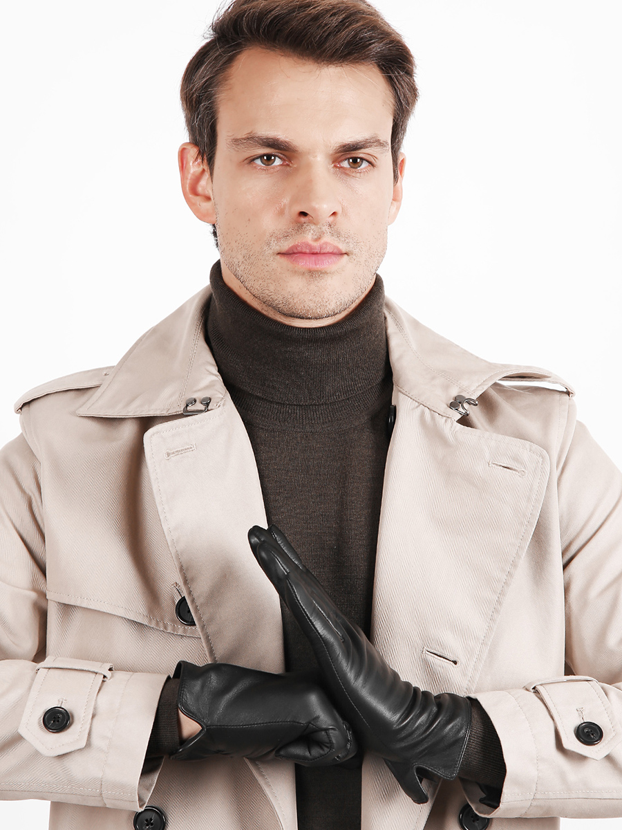 Перчатки Fabretti мужские цвет черный, артикул 17.6-1 - фото 5