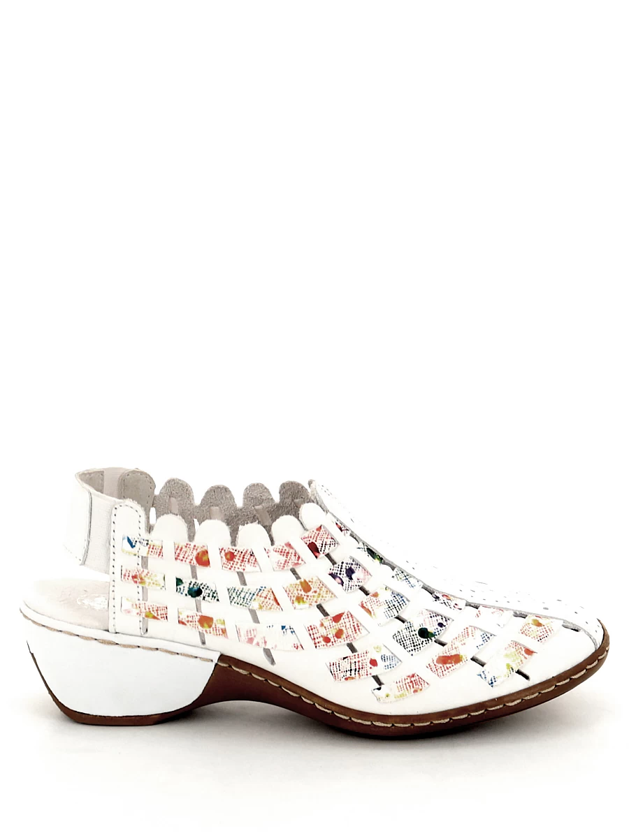 Туфли Rieker женские летние, цвет белый, артикул 47156-81