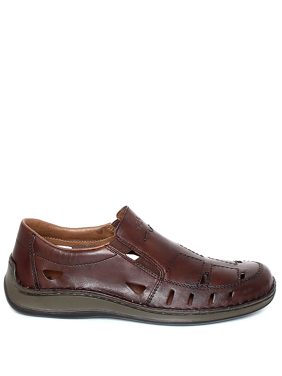 Туфли Rieker мужские летние, цвет коричневый, артикул 05254-25