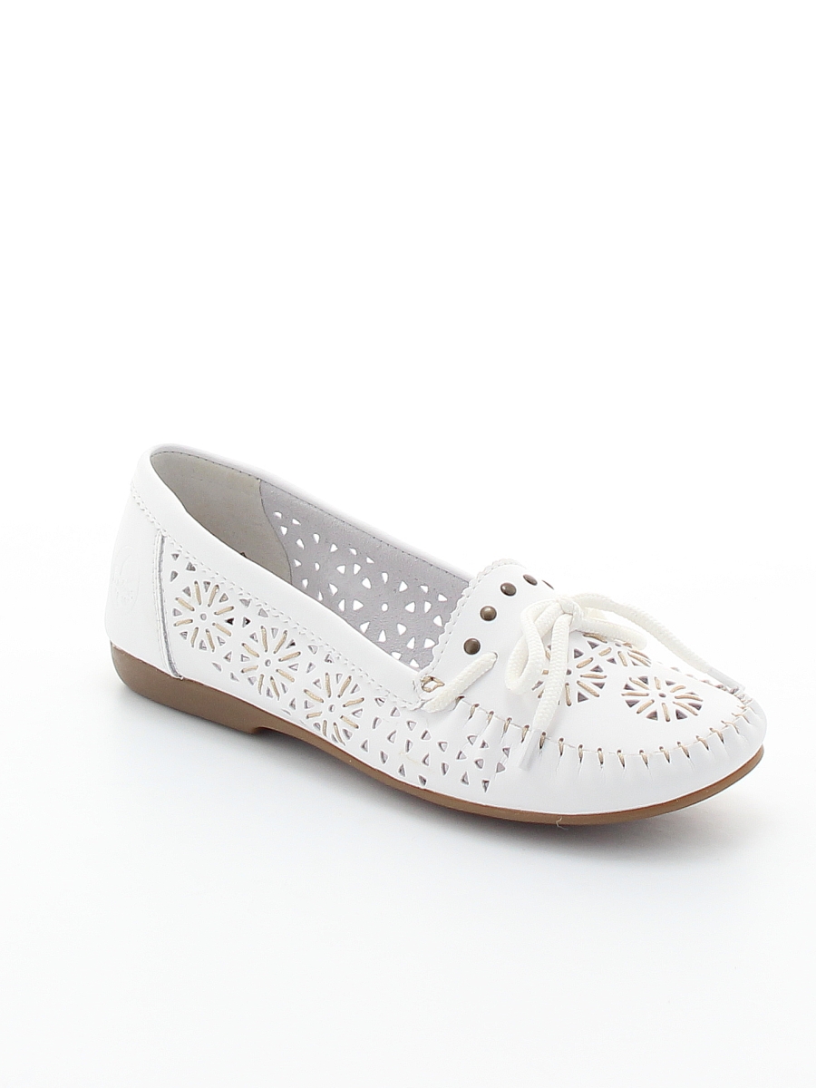 Туфли Rieker женские летние, цвет белый, артикул L6396-80