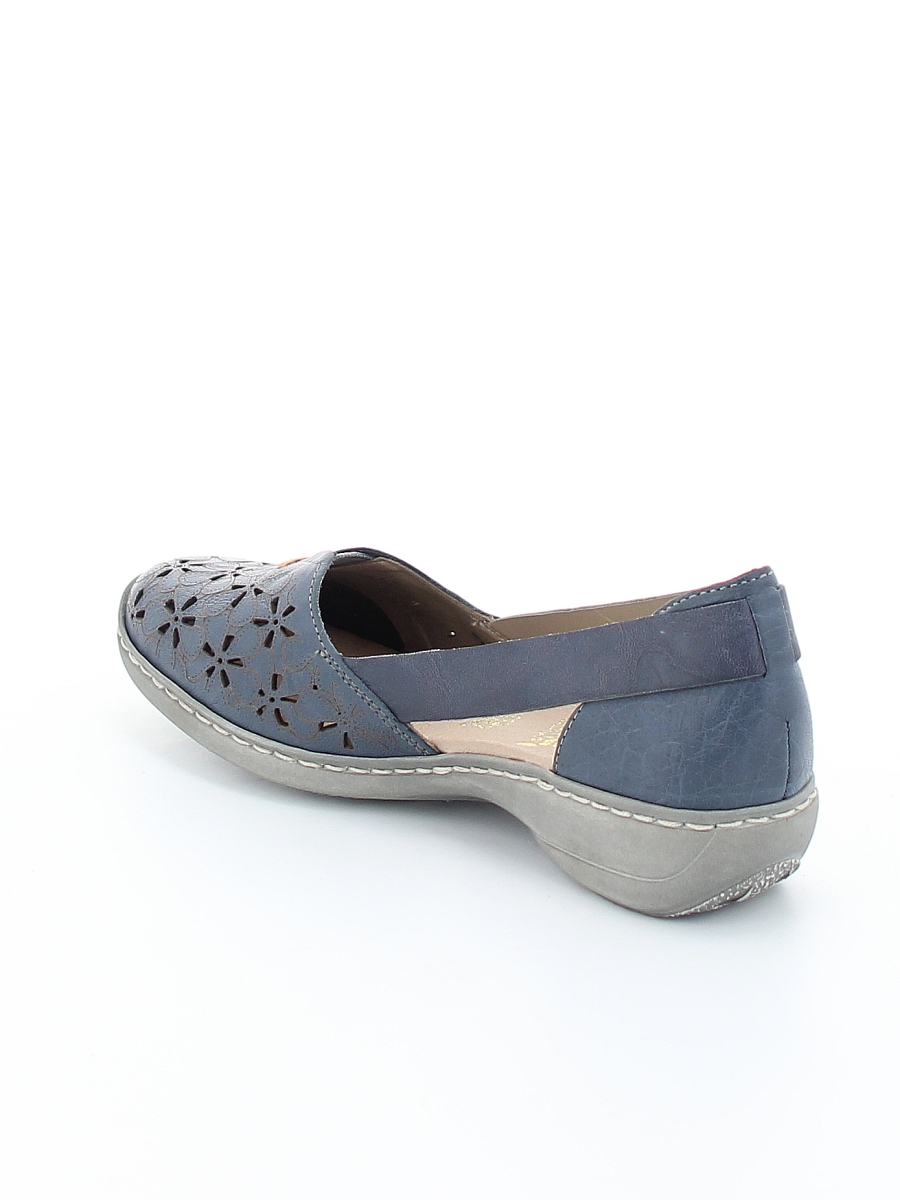 Туфли Rieker женские летние, размер 37, цвет синий, артикул 41356-12 - фото 4