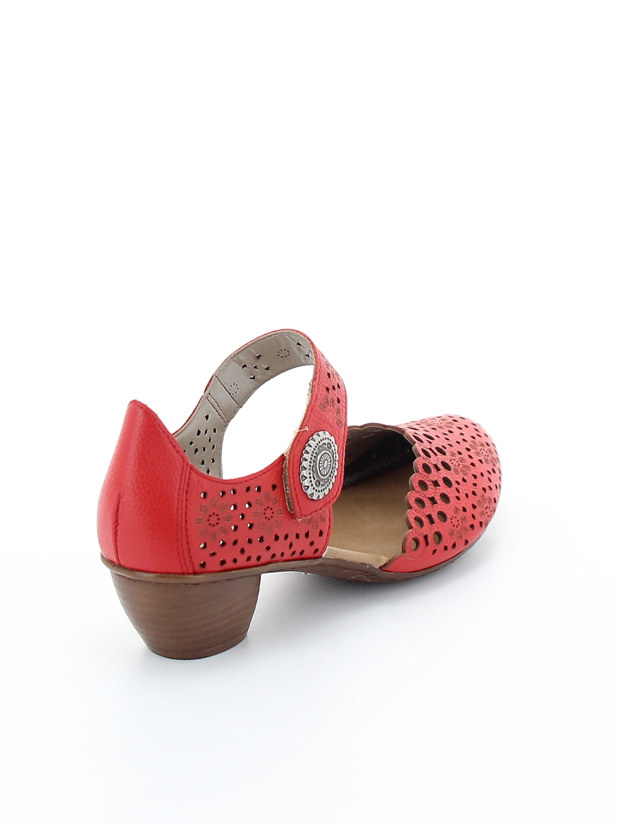 Туфли Rieker женские летние, размер 40, цвет красный, артикул 43753-34 - фото 5