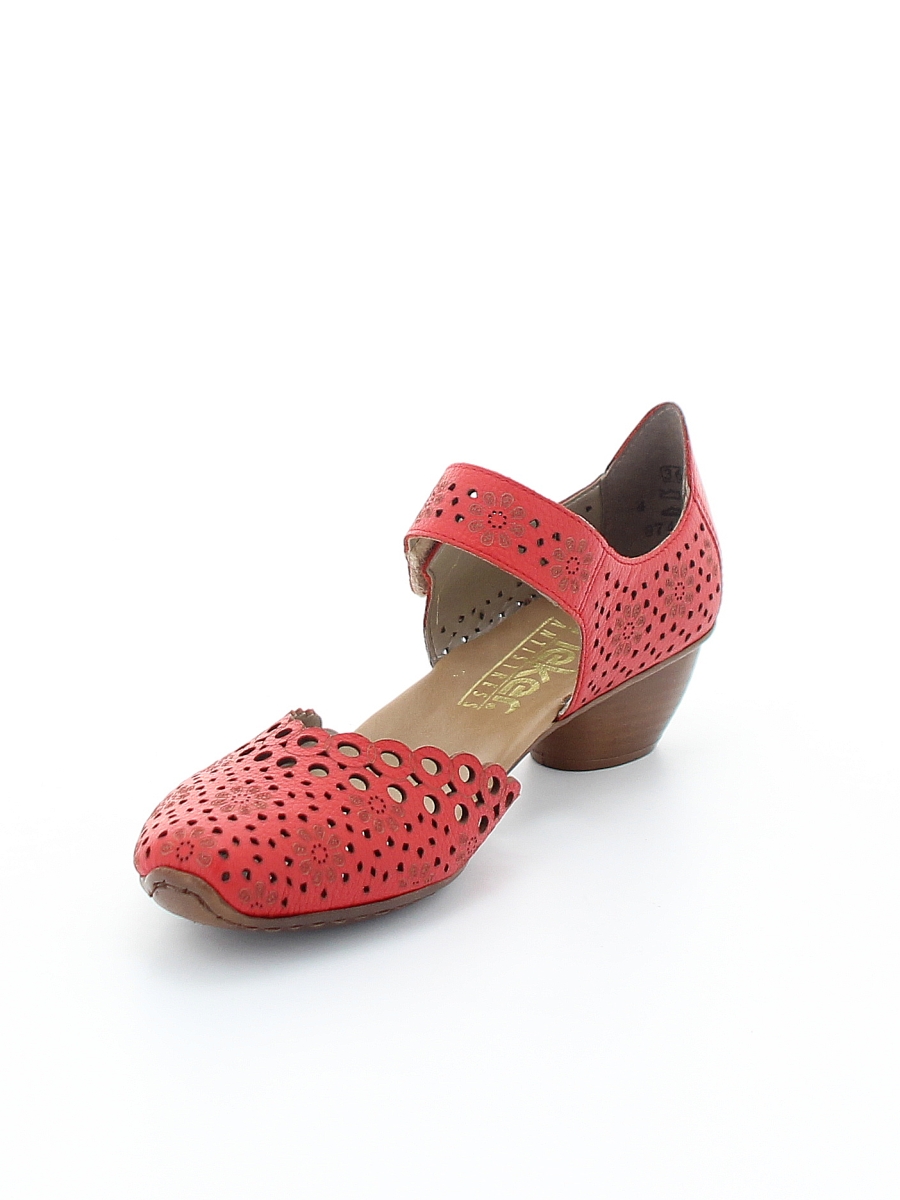 Туфли Rieker женские летние, размер 40, цвет красный, артикул 43753-34 - фото 3