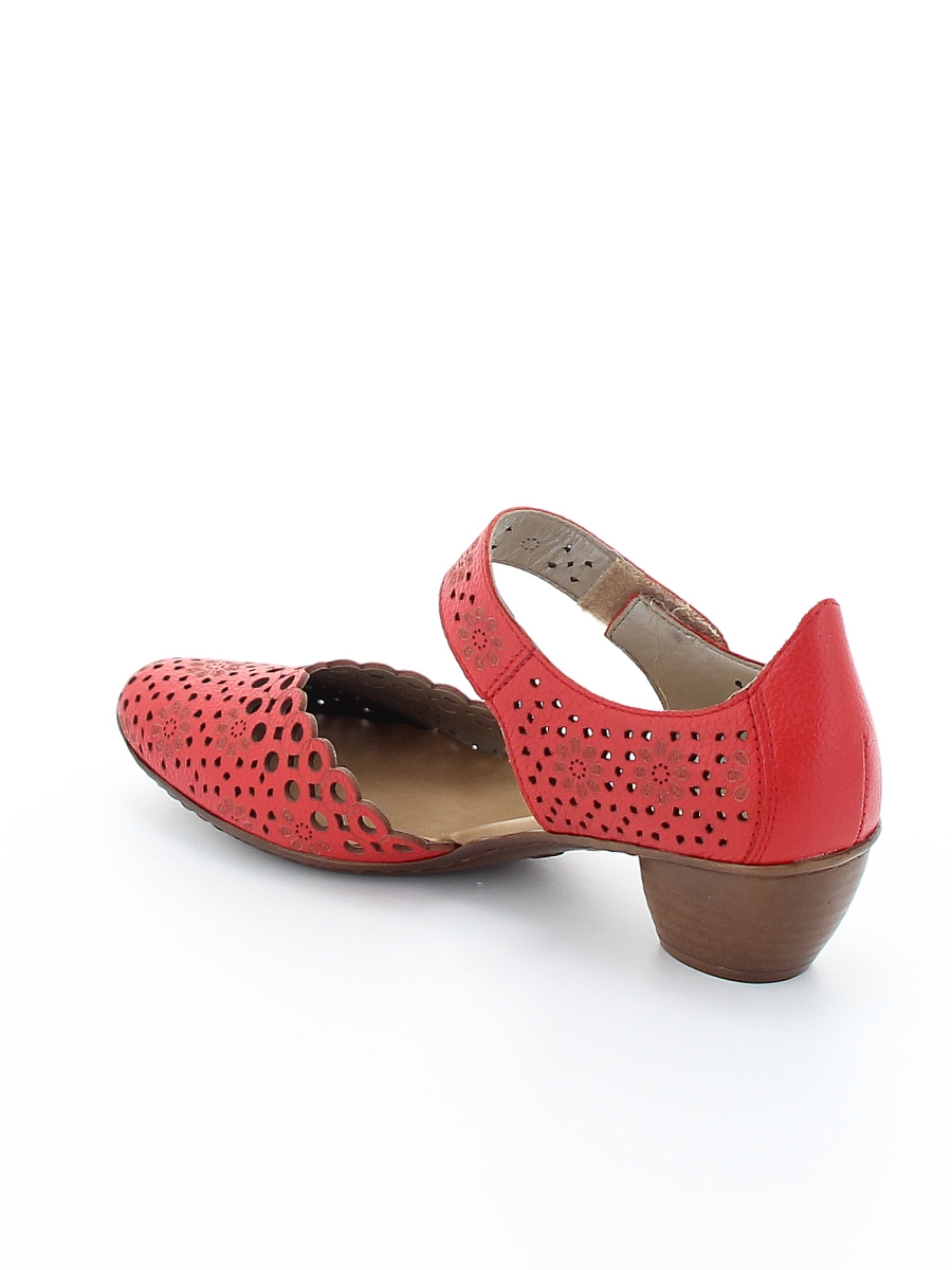 Туфли Rieker женские летние, размер 41, цвет красный, артикул 43753-34 - фото 4
