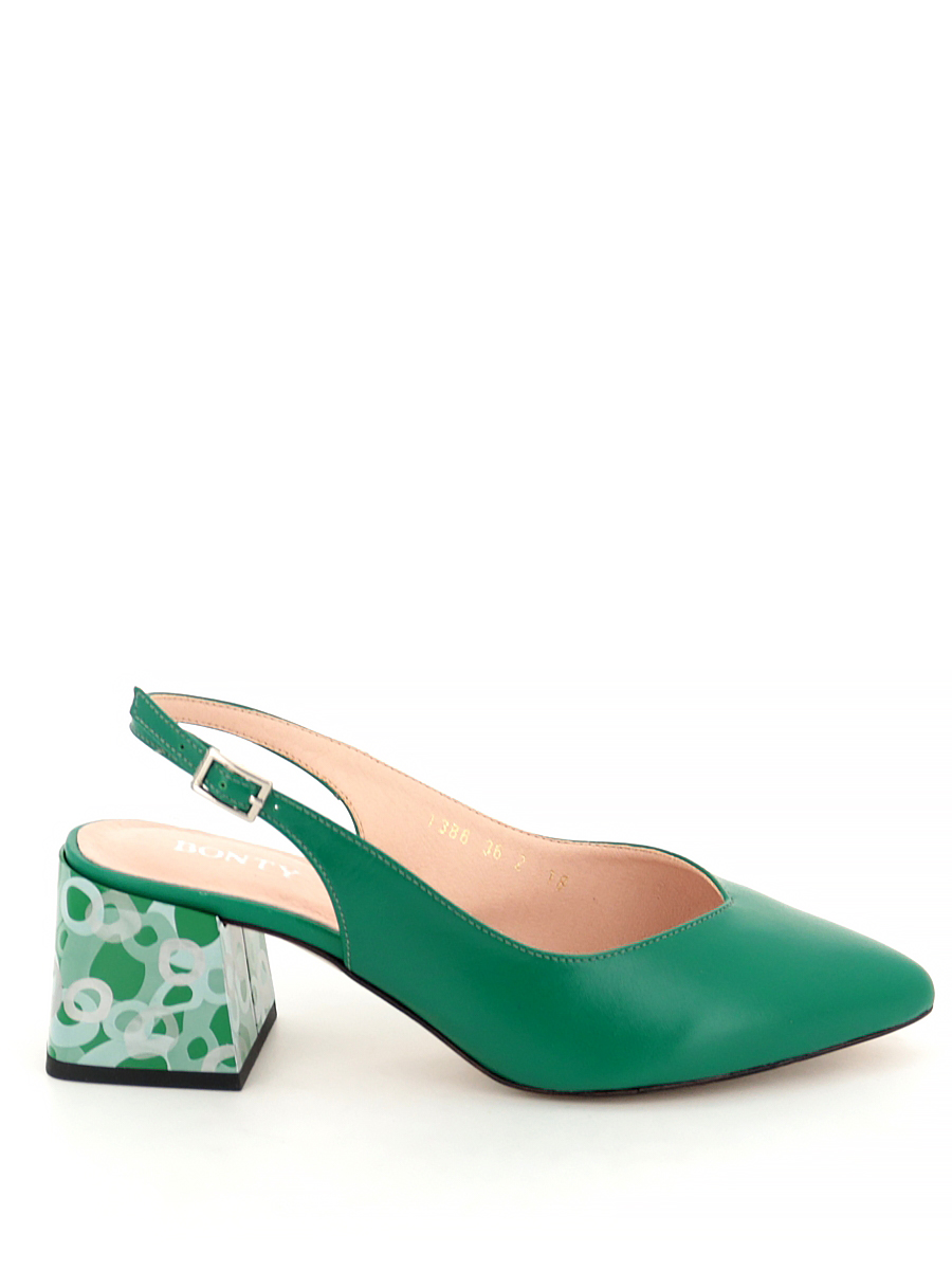 Туфли Bonty женские летние, цвет зеленый, артикул 1386-0956
