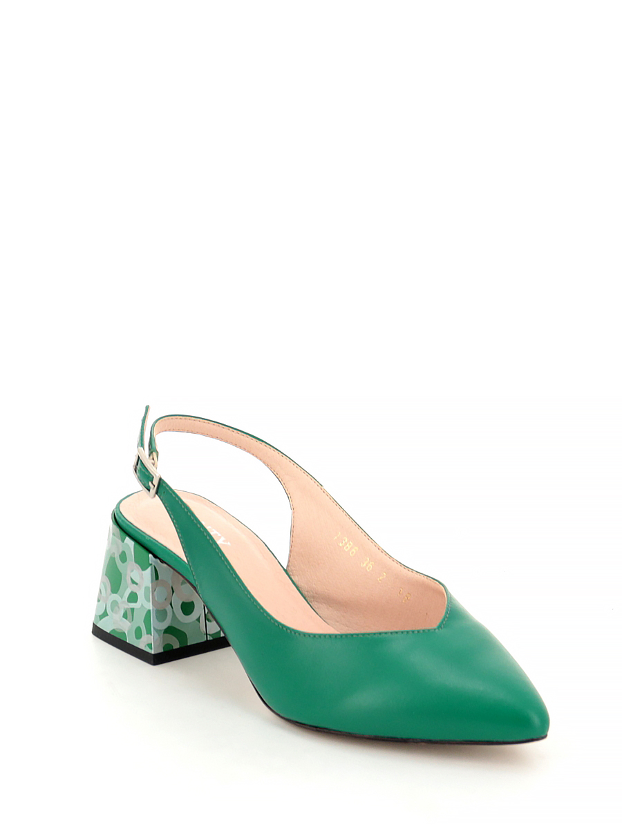 Туфли Bonty женские летние, цвет зеленый, артикул 1386-0956, размер RUS - фото 2