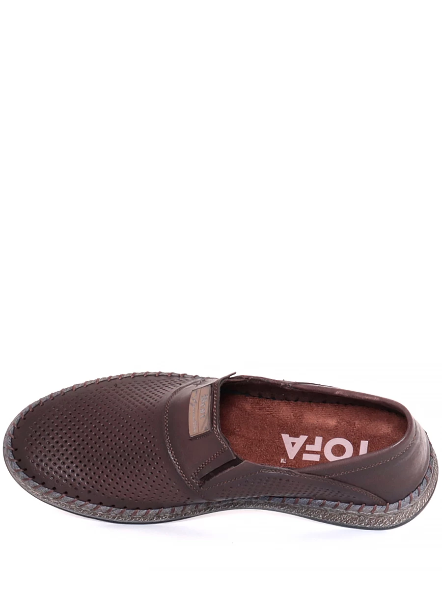 Туфли TOFA мужские летние, цвет коричневый, артикул 219678-8, размер RUS - фото 9