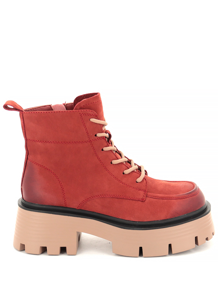 Ботинки Тофа женские зимние, цвет красный, артикул 604154-6