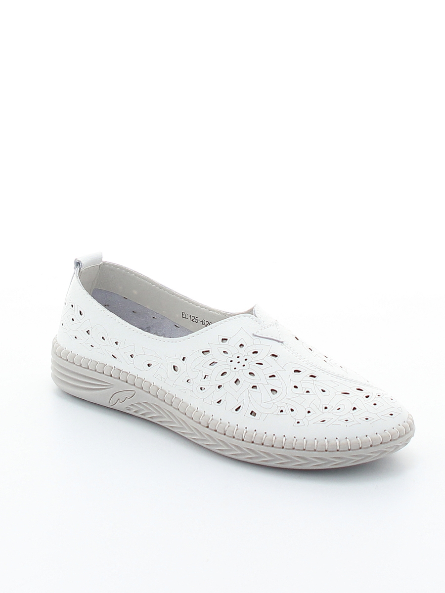 Туфли Baden женские летние, размер 39, цвет белый, артикул EC125-020 белого цвета