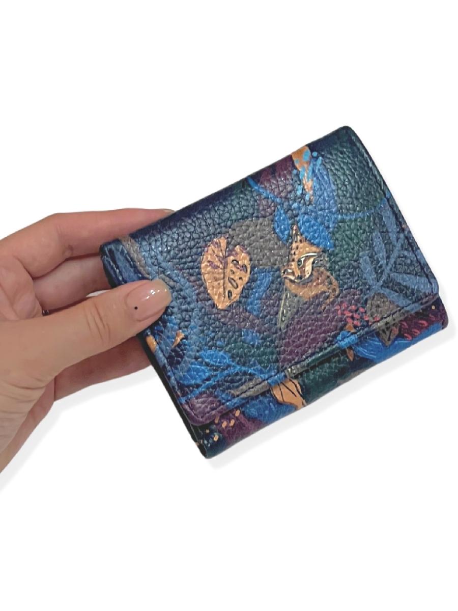

Кошелек Curanni (синий лансе) женский цвет синий, артикул 74P, синий лансе