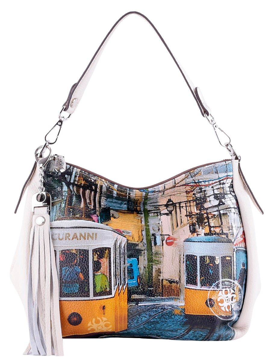 

Сумка Curanni (бежевый трам) женская цвет бежевый, артикул 2544, бежевый трам
